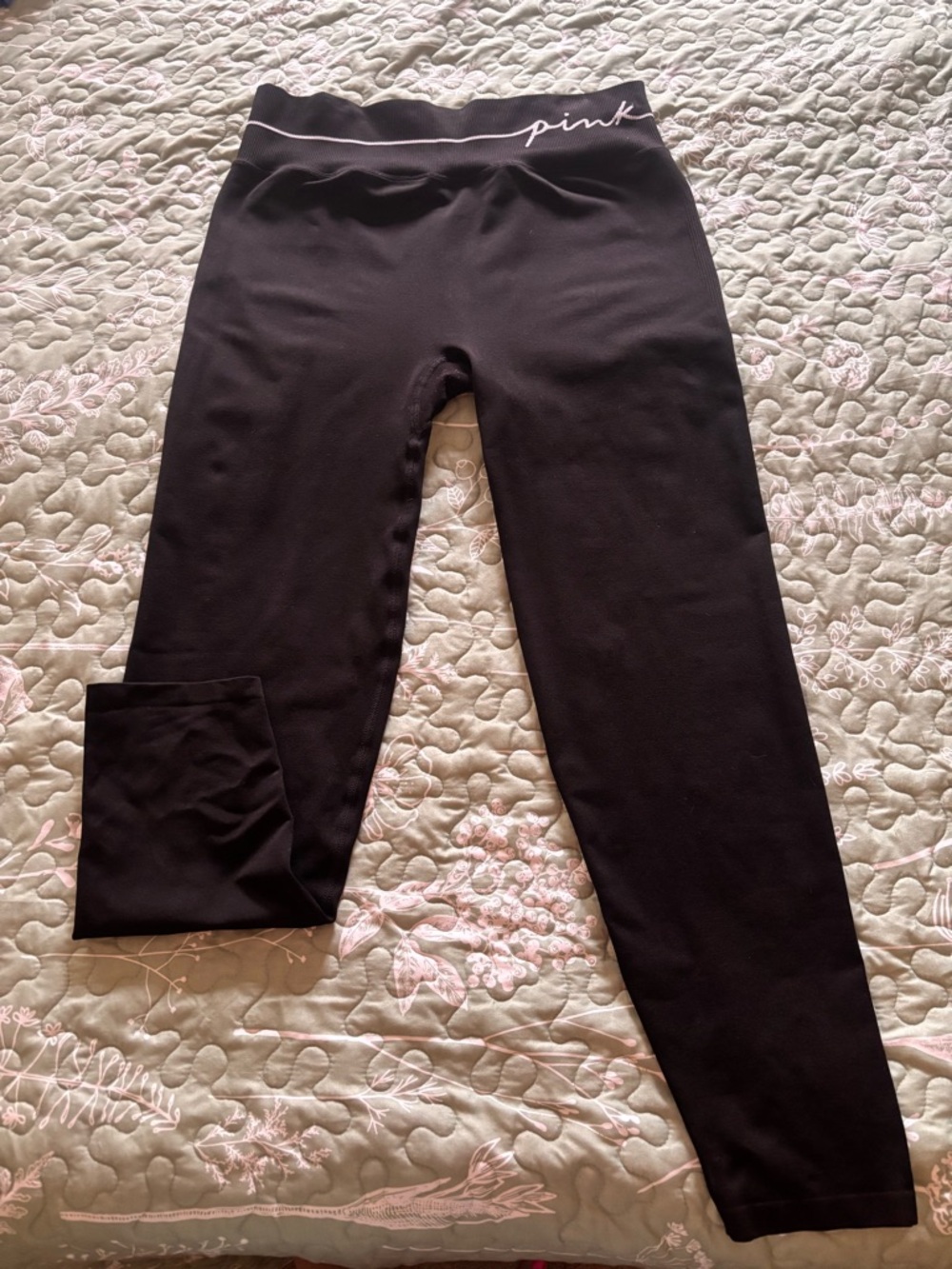 PINK Black High-Waist Leggings